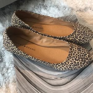 Lucky Brand leopard print flats